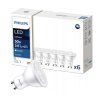 6x LED žárovka Philips GU10 - 4,7W - 345lm - 3000K - CorePro 36°