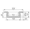 50224 2 50224 2 led profil lumines typ z cerny elox 1m
