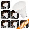 53440 sada 6x gu10 10w led zarovek tepla bila