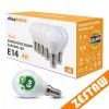 53503 sada 6x led zarovka e14 g45 7w 590lm tepla bila