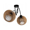 54193 2 stropni lampa loft wrapped 2xe27 drevena