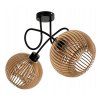 54193 stropni lampa loft wrapped 2xe27 drevena