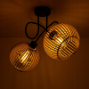 54193 stropni lampa loft wrapped 2xe27 drevena