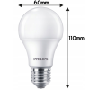 SADA 6 KS LED žárovek PHILIPS E27 10W 1055lm - teplá bílá