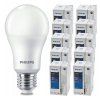 SADA 10 KS LED žárovek PHILIPS E27 4,9W 470lm - teplá bílá