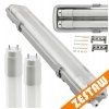 55765 hermeticke svitidlo 120cm 2x led trubice vodeodolne studena bila