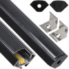 48820 48820 led hlinikovy profil rohovy 2m cerny sada