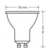 52165 2 5x led zarovka philips gu10 4 7w 345lm 2700k