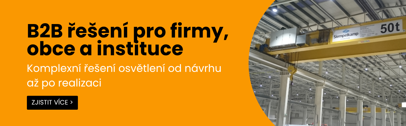 B2B osvětlení pro firmy, obce a instituce