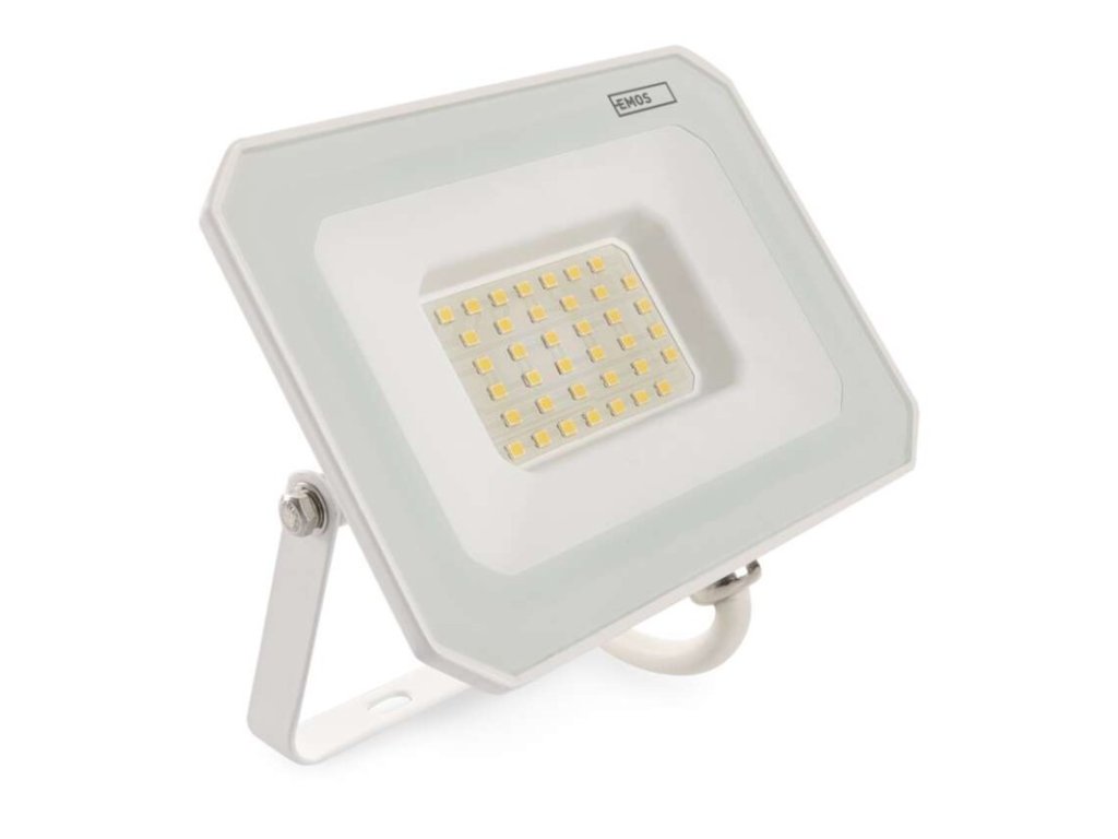 LED reflektor SIMPO 30W, bílý, IP65, 3000 lm, neutrální bílá