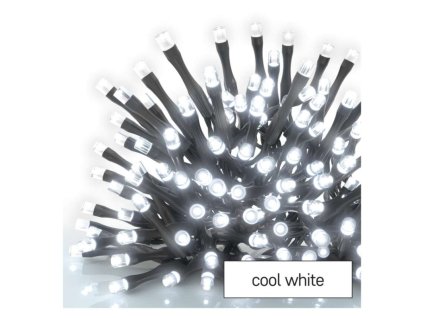 Standard LED spojovací vánoční řetěz – rampouchy, 2,5 m, venkovní, studená bílá