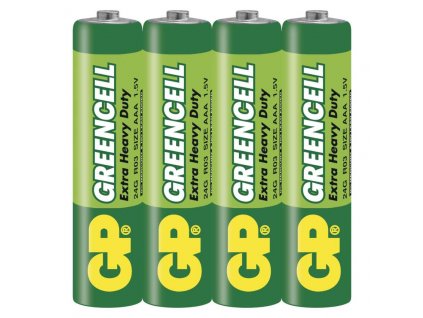 Zinková baterie GP Greencell AAA (R03)