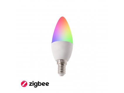SMART LED žárovka E14 Zigbee RGBCCT ZB5W - RGB + Teplá bílá