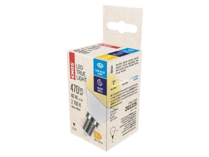 LED žárovka True Light Mini Globe / E14 / 4,2 W (40 W) / 470 lm / teplá bílá