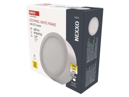 LED přisazené svítidlo NEXXO, kruhové, bílé, 7,6W, se změnou CCT
