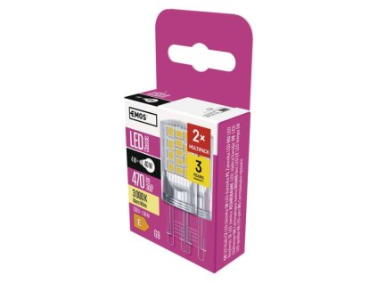 LED žárovka Classic JC / G9 / 4 W (40 W) / 470 lm / teplá bílá