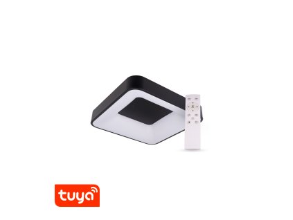 SMART Tuya LED svítidlo ZULU 32W CCT hranaté černé - SMART Tuya LED svítidlo ZULU 32W CCT hranaté černé