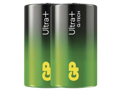 Alkalická baterie GP Ultra Plus D (LR20), 2 ks