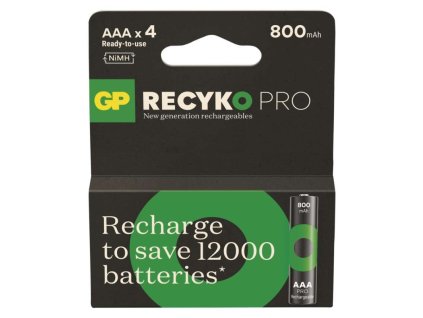 Nabíjecí baterie GP ReCyko Pro Professional AAA (HR03), 4 ks