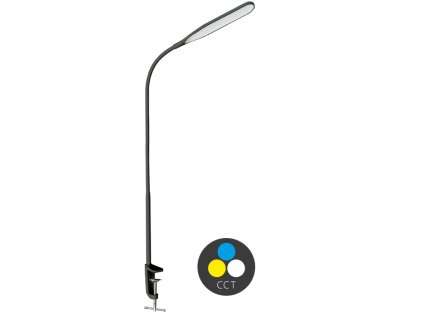 PRIM LED stmív. stolní lampa 10W,500lm,CCT,černá