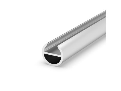 LED šatní profil P19-1 stříbrný - Profil bez krytu 2m