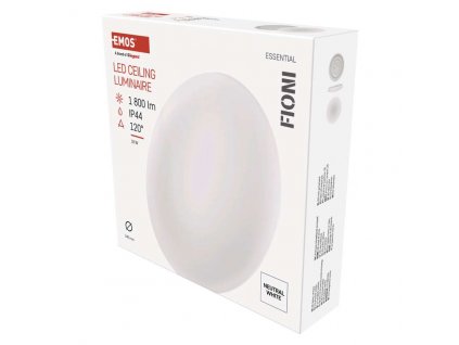 LED přisazené svítidlo FIONI, kruhové bílé 18W neutrální b., IP44