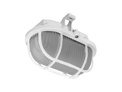 OVAL PLAST MAT přisazené nástěnné svítidlo  40W, bílá, mat
