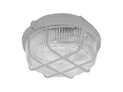 KRUH přisazené stropní a nástěnné kruhové svítidlo 100W  šedá, transp.