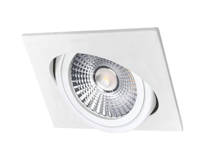 Výklopný LED podhled VP COB bodovka 18W, hranatý bílý - teplá bílá