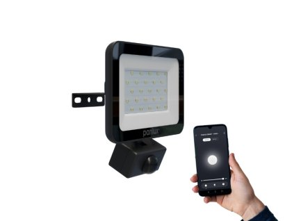 VANA EVO S 20W SMART chytrý LED reflektor se senzorem a EASY svorkovnicí Tuya Wifi, černá