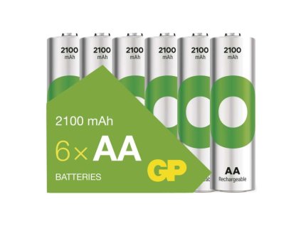 Nabíjecí baterie GP ReCyko 2100 AA (HR6), 6 ks