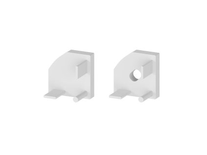 Pár koncovek profilu P3-5 šedé - Pár koncovek profilu P3-5 šedé