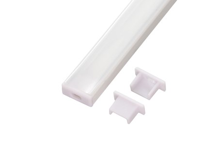 Koncovka profilu Mikro 2 bílá - S dírou