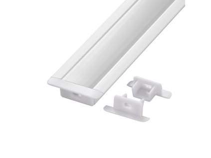 Koncovka profilu V5W bílá hranatá - Koncovka profilu V5W bílá hranatá