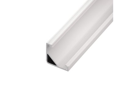 LED profil R6W bílý rohový 16*16 - Profil bez krytu 2m