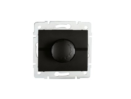 LOGI   Otočný stmívač 500W s filtrem - černá matná
