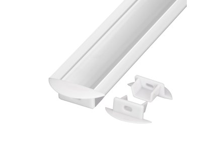 Koncovka profilu V5W bílá kulatá - Koncovka profilu V5W bílá kulatá