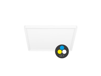 TERY LED sv. čtverec 24W,30cm,CCT,2400lm,IP40,bílý lem
