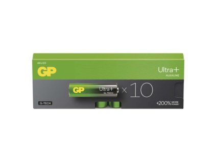 Alkalická baterie GP Ultra Plus AA (LR6), 10 ks