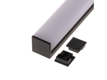 Koncovka profilu N8H černá - Koncovka profilu N8H černá