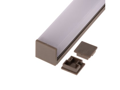 Koncovka profilu N8H bronz - Koncovka profilu N8H bronz