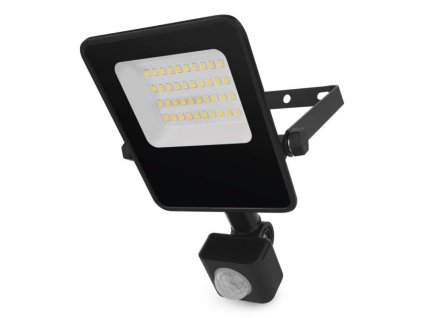 LED reflektor VISIO s pohybovým čidlem, 20 W, černý, neutrální bílá