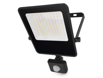 LED reflektor VISIO s pohybovým čidlem, 50 W, černý, neutrální bílá