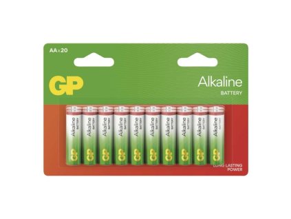 Alkalická baterie GP Alkaline AA (LR6), 20 ks