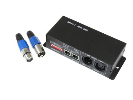 LED DMX ovladač 4 kanály - LED DMX ovladač 4 kanály