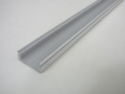 LED profil N8 - nástěnný stříbrný - Profil bez krytu 2m