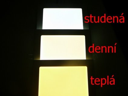 SN6 LED panel 6W čtverec 120x120mm - Teplá bílá