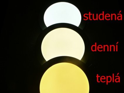 PL6 LED panel 6W přisazený kulatý 115mm - Studená bílá
