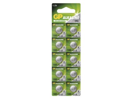 Alkalická knoflíková baterie GP 189F (LR54), 10 ks