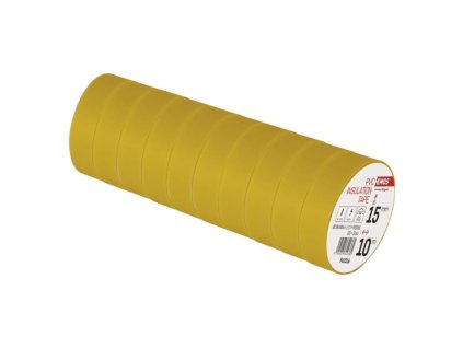 Izolační páska PVC 15mm / 10m žlutá